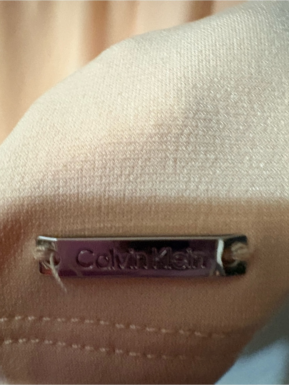 Calvin Klein Peach Pleated Sleeveless Camisole #2070 - Picture 3 of 7